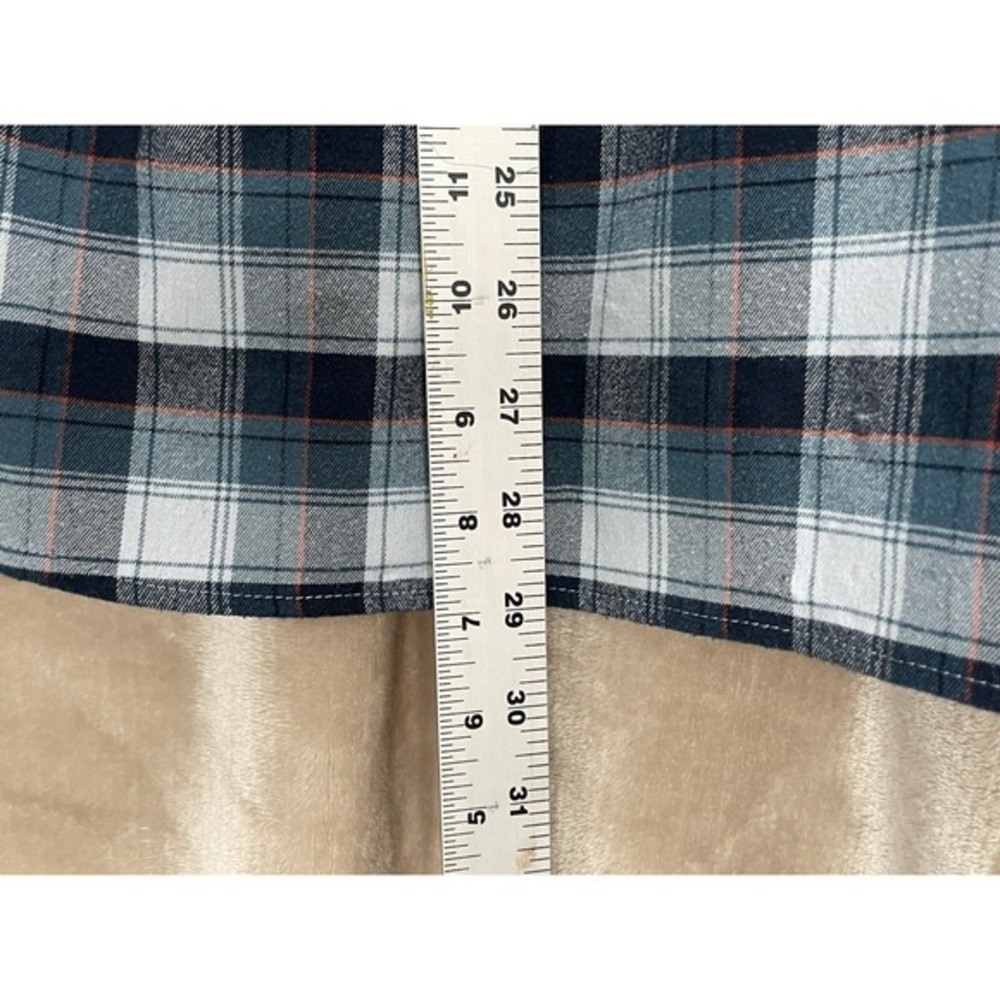 ORVIS‎ Flannel Plaid Shirt Mens M Blue Green  Casual Button Up Long Sleeve - Picture 8 of 13
